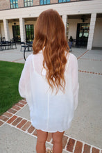 Load image into Gallery viewer, Cover Me Up Button Down Blouse-White
