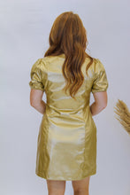 Load image into Gallery viewer, Golden Girl Button Down Dress
