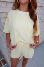 Load image into Gallery viewer, The Ease Knit Top Set- Yellow
