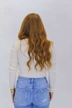 Load image into Gallery viewer, Fall in Love Square Neck Ribbed Top- Cream
