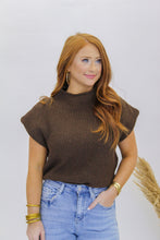 Load image into Gallery viewer, Fall Love Turtle Neck Sweater Vest- Brown
