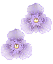 Load image into Gallery viewer, Petal &amp; Gold Bud Earrings

