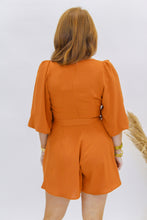 Load image into Gallery viewer, Roxa Belted Romper- Brown
