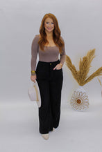 Load image into Gallery viewer, Blakey Square Neck Bodysuit- Dark Taupe
