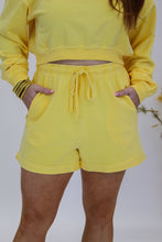 Load image into Gallery viewer, Sunshine Set Raw Edge Shorts
