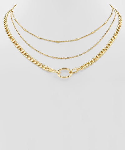 Layered Multi Chain Necklace