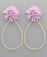 Load image into Gallery viewer, Flower Teardrop Earrings
