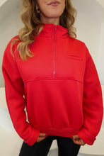 Load image into Gallery viewer, BF Cora Fleece Sweatshirt-Red
