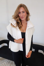 Load image into Gallery viewer, BF Cozy Sherpa Vest Jacket- White
