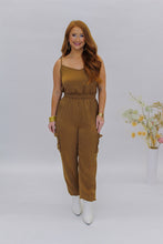 Load image into Gallery viewer, Carmen V Neck Jumpsuit-Bronze
