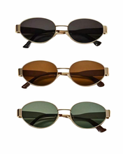 Load image into Gallery viewer, Oval Metal Frame Sunglasses
