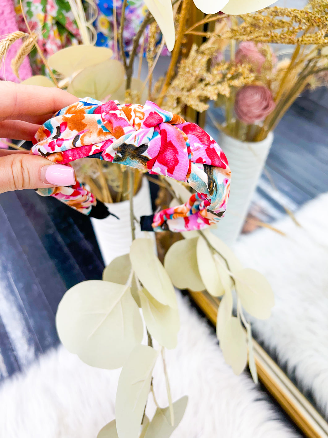 Floral Knot Headband- Multi