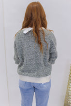 Load image into Gallery viewer, Fern Marbled Knit Pullover- Olive
