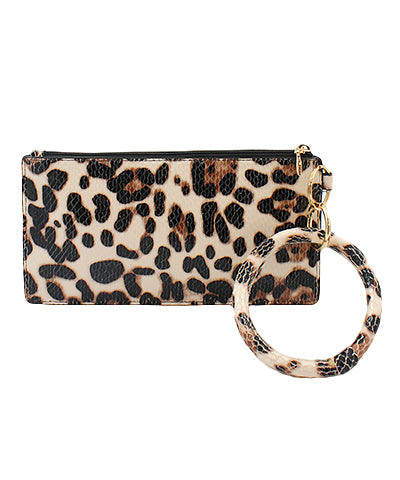 Leopard Pouch Key Chain