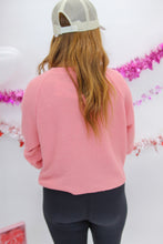 Load image into Gallery viewer, Stay Happy Raglan Top- Tea Rose
