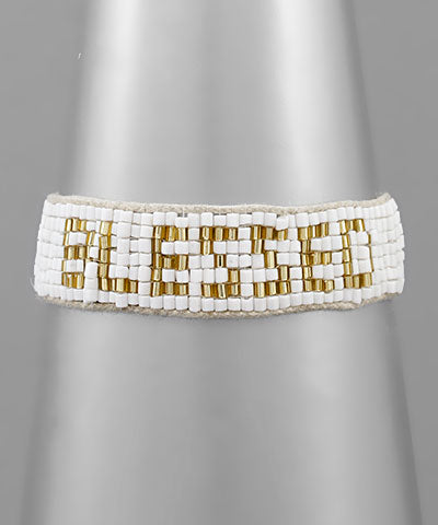 Beaded Letter Bracelet