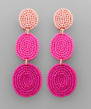 Load image into Gallery viewer, Bead Oval Drop Earrings
