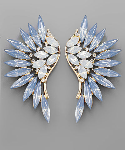 Marquise Stone Wing Earrings