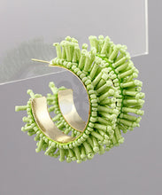 Load image into Gallery viewer, Bar Fringe Open Hoops
