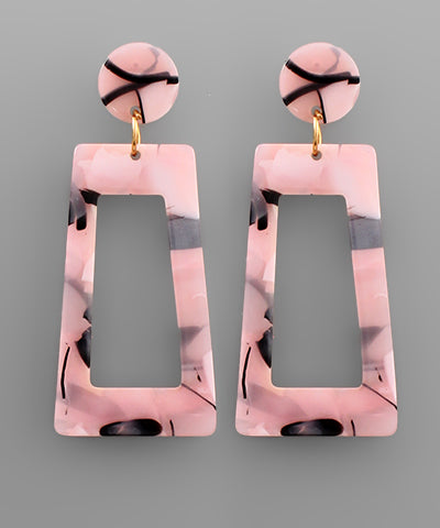 Acrylic Trapezoid Earrings