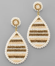 Load image into Gallery viewer, Beaded Teardrop Earrings
