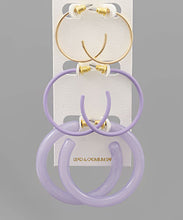 Load image into Gallery viewer, Color Multi Hoops Set
