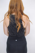 Load image into Gallery viewer, Full Focus Round Neck Bodysuit- Black Camo
