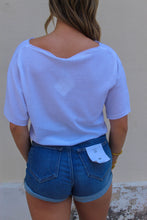 Load image into Gallery viewer, Waffle Knit Crop Tee
