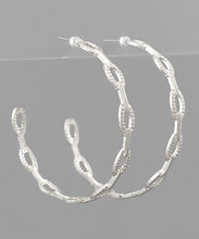Load image into Gallery viewer, Chain Hoops
