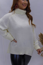 Load image into Gallery viewer, Dream State Turtle Neck Sweater- Cream
