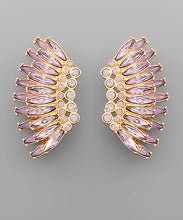 Load image into Gallery viewer, 2 Layer Crystal Wing Earrings

