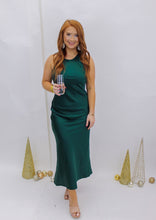 Load image into Gallery viewer, With Confidence Long Slip Dress- Hunter Green
