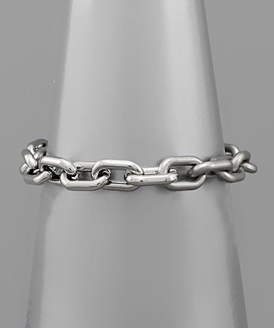 Metal Twotone Chain Bracelet