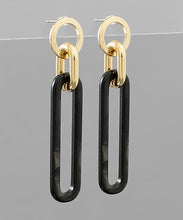 Load image into Gallery viewer, Acrylic Long Oval Dangle Earrings
