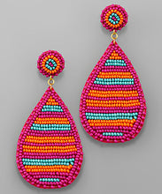 Load image into Gallery viewer, Beaded Teardrop Earrings
