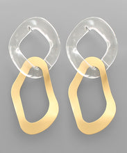 Load image into Gallery viewer, Single Chain &amp; Geometric Earrings
