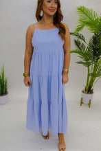Load image into Gallery viewer, Thoughts of Love Tired Maxi Dress- Ice Blue

