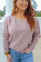 Load image into Gallery viewer, Shannon Pullover Knit Sweater- Mauve
