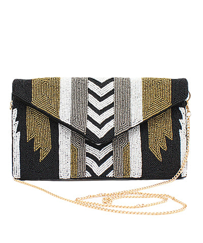 Night Out Seed Bead Crossbody