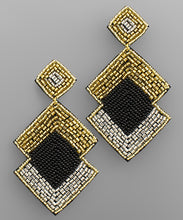 Load image into Gallery viewer, Geometric Square Bead Earrings
