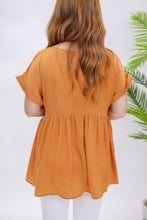 Load image into Gallery viewer, Leah Babydoll Top- Camel
