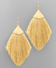 Load image into Gallery viewer, Capped Tassel Earrings
