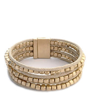 Load image into Gallery viewer, Metal &amp; String Bracelet
