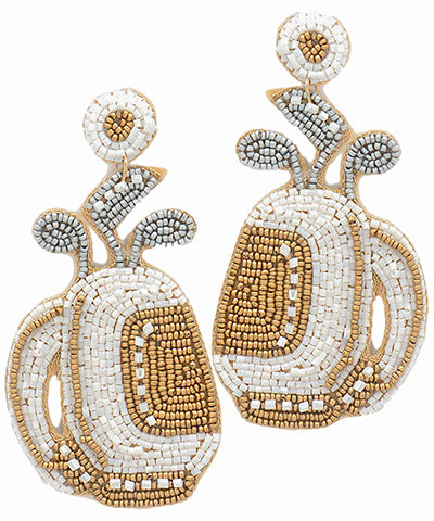 Beaded Golf Bag Earrings