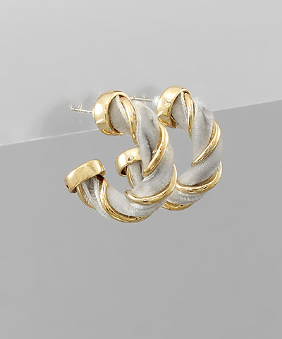 Velvet Wrap Hoops