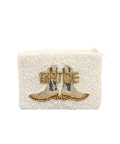 “Bride” Cowboy Boots Coin Pouch