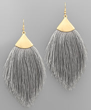 Load image into Gallery viewer, Capped Tassel Earrings
