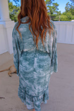 Load image into Gallery viewer, Sunny Days Ahead V Neck Maxi Dress- Dusty Blue
