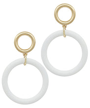 Load image into Gallery viewer, Color Link Circle Earrings

