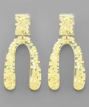 Load image into Gallery viewer, Sparkling Arch Resin Earrings
